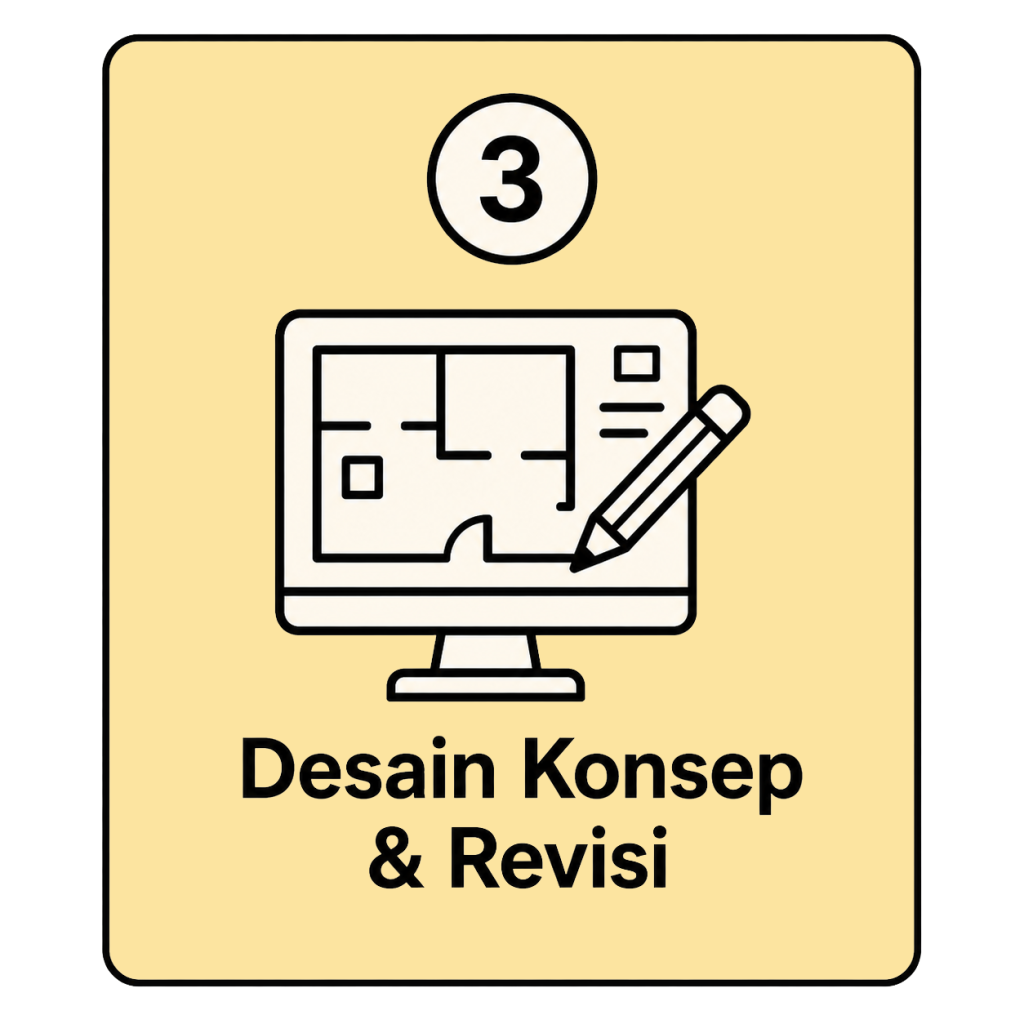 desain konsep dan revisi